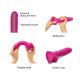 Strap-On-Me - Gode Réaliste Peau Coulissante Fuchsia S