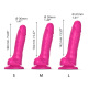 Strap-On-Me - Gode Réaliste Peau Coulissante Fuchsia S