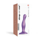 Strap-On-Me - Gode Plug Curvy Métallisé Violet S