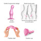 Strap-On-Me - Dildo Plug Curvy Metallic Sugar Pink M