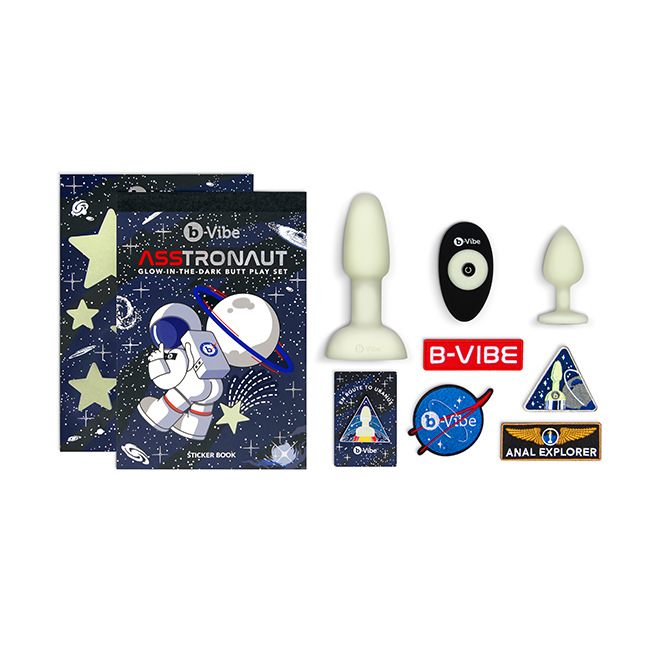 B-Vibe - ASStronaut Glow-in-the-Dark Butt Play Set