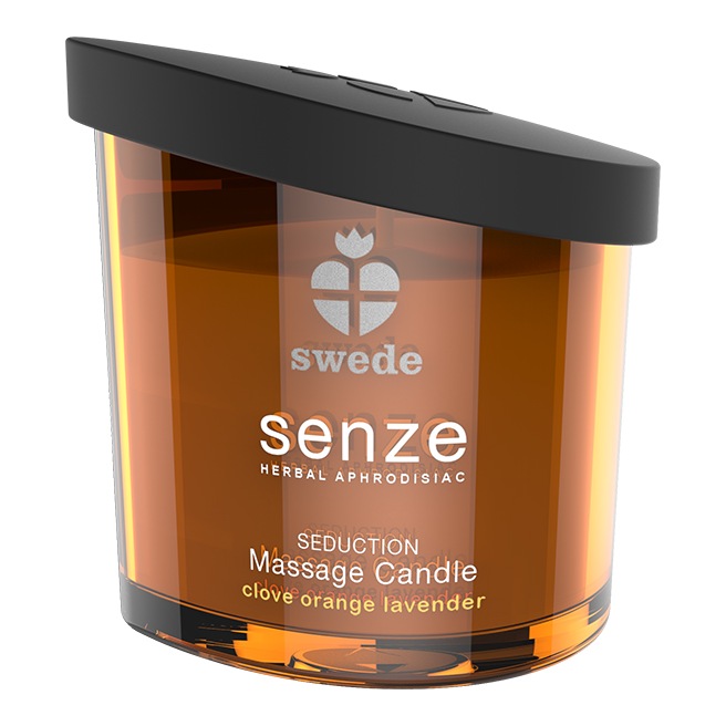 Swede - Senze Seduction Bougie de Massage Clou de Girofle Orange Lavande 150 ml