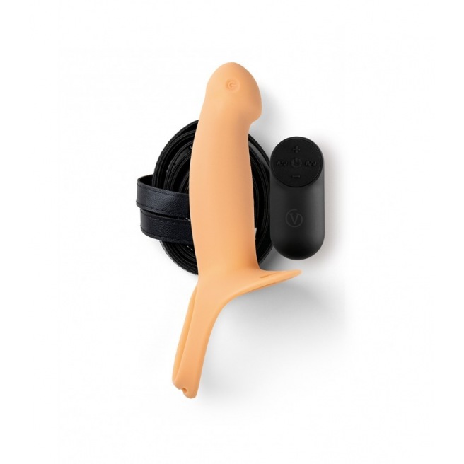 GAINE PENIS H3 AVEC VIBRATION - TAILLE S - Claire