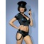 Ensemble Police Costume 6 pièces - Noir - S/M