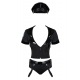 Ensemble Police Costume 6 pièces - Noir - S/M