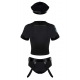 Ensemble Police Costume 6 pièces - Noir - S/M