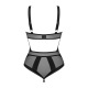 Body Ouvert Chic Amoria - Noir