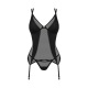 Nesari corset et string - Noir