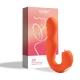 Joi - Vibromasseur tête rotative et stimulateur clitoridien - orange