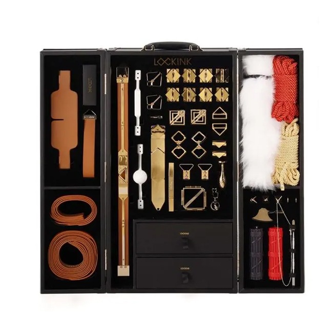 LOCKINK - Kit de jeu BDSM tout-en-1 Marron