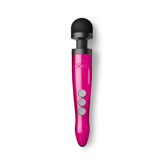 Doxy - Masseur à baguette rechargeable Die Cast 3R Rose vif