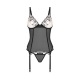 Vila Blanes corset et string - Noirs