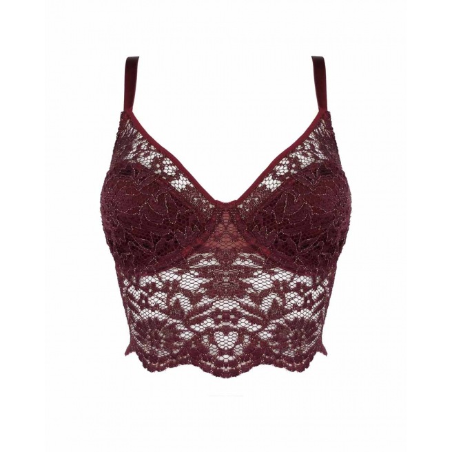 Paloma Casile - Bustier Norma Bordeaux