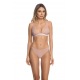 IDENTIFIANT. Sarrieri - Clair de Lune - String en Tulle - Rose Sauvage