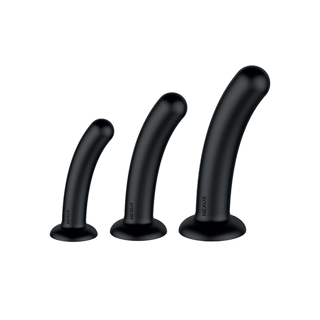 Nexus - Ensemble dilatateur Godes anaux en silicone (S,M,L) Noir