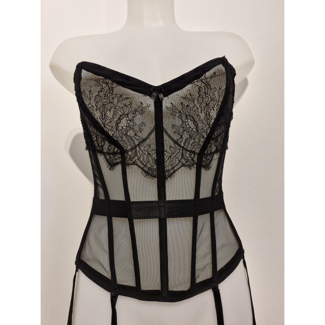 Kunza - Althea - Corset Dentelle - Noir