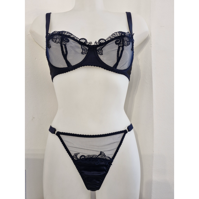 Fleur Of England - Midnight - Soutien à Gorge Balcon Sangle