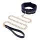 Sportsheets - Cougar Fur Collar & Leash Blue