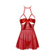 Kissable - Sexy Kiss babydoll et ruban de satin - Rouge