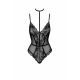 Kissable - First Kiss body en dentelle avec collier - noir