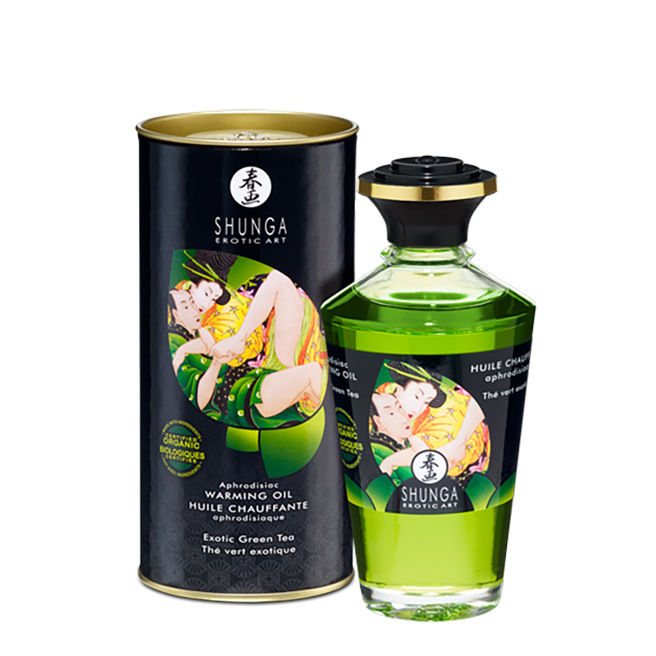 Shunga - Huile Chauffante Aphrodisiaque Thé vert Bio